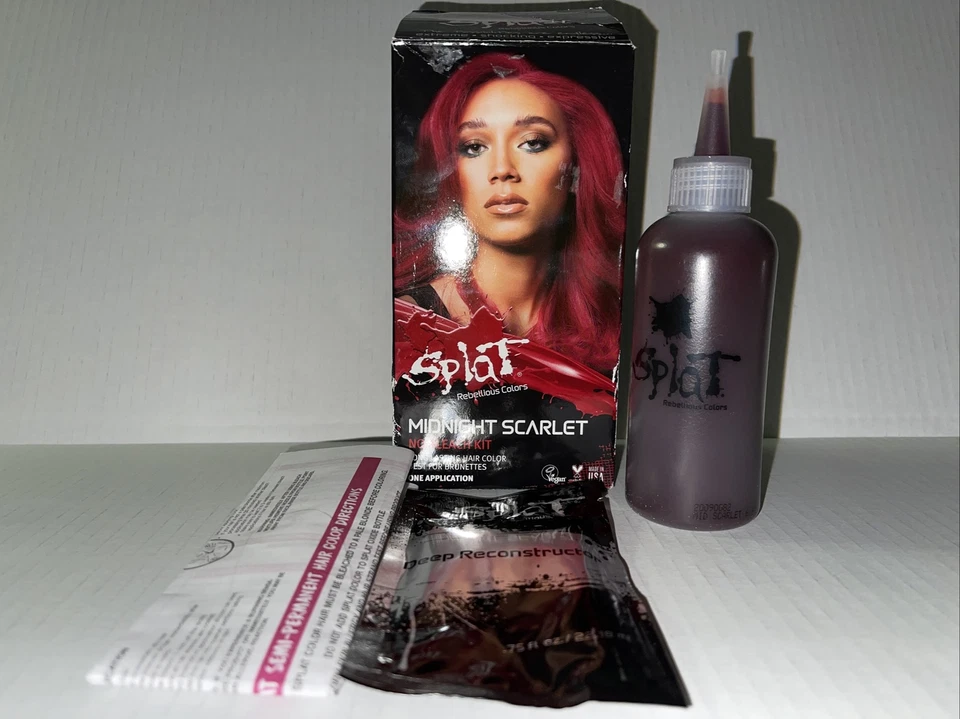 Splat 6 FL Oz Midnight Scarlet Red Hair Dye Kit Semi-permanent