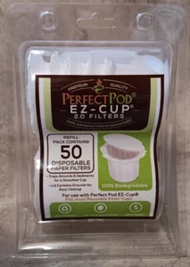 EZ Cup Perfect Pod Einweg Kaffee Tee Filter 48 Ct zur Verwendung mit Perfect Pod - Bild 1 von 4