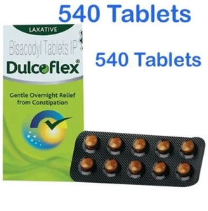 Dulcoflex Dulcolax Laxative 540 Tablets 5mg Bisacodyl Constipation relief 2027 - Picture 1 of 8