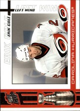 2003-04 Pacific Quest for the Cup Carolina Hurricanes Hockey Card #17 Erik Cole