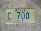 Indiana 1989 BUS tablica rejestracyjna # C 700