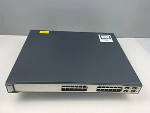 Cisco Catalyst WS-C3750G-24TS-S1U 24 Port Switch - Bild 1 von 5