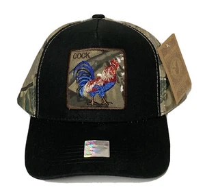 PARCHE CAMUFLAJE AVES GALLO POLLO GALLO GRANJA AMERICANO MÉXICO MEXICANO GORRA SOMBRERO - Imagen 1 de 16