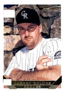 1993 Topps Gold Darren Holmes Foil MLB Insert PWE Rockies #681 - Picture 1 of 2