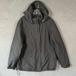 Eddie Bauer Mens Jacket XL Black Long Sleeve Full Zip Windbreaker Rain Outdoor - Picture 1 of 10