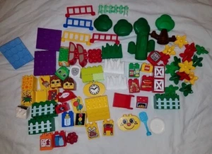 Menge 75+ zufällig gemischte Lego Duplo Stücke Zaun Baum Bild Stücke Blumen  - Bild 1 von 10