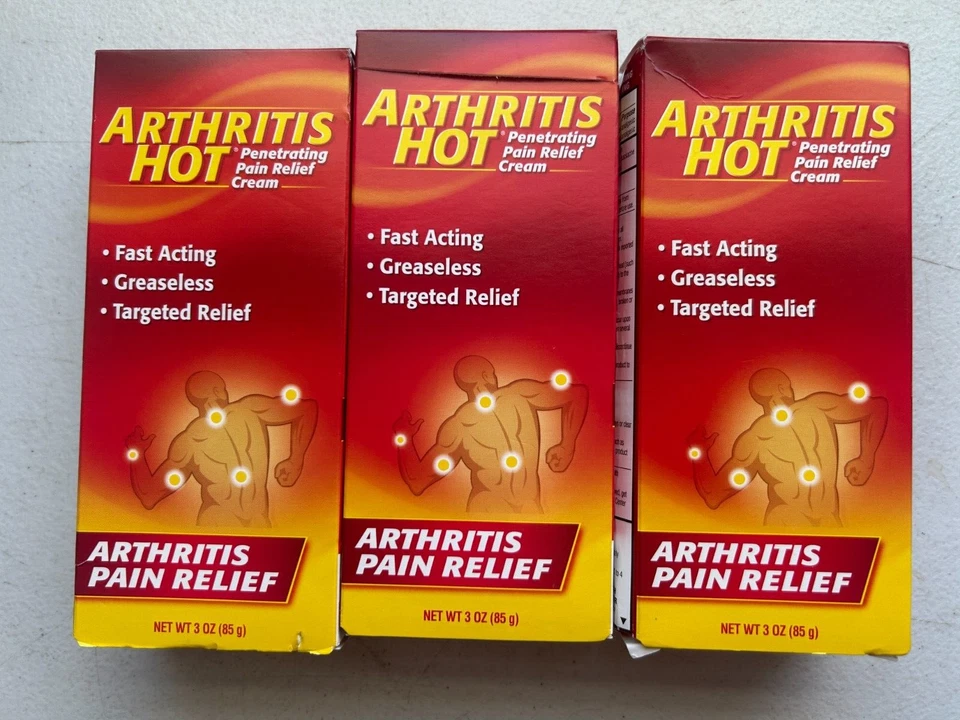 1 Pack (3 oz each) Arthritis Hot Penetrating Pain Relief Cream EXP 10/26