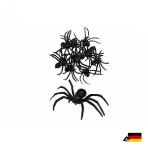 Deko SPINNEN SCHWARZ Halloween Party Deko Scherzartikel Netz Spider ABAV