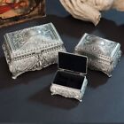 Metal Jewelry Box Vintage Earring Ring Storage Box Necklace Storage Case  Girl