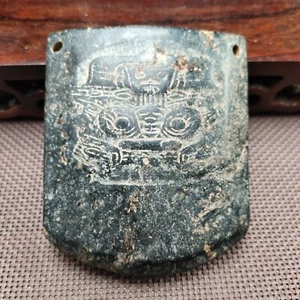Antica cultura cinese hongshan, antica giada scolpita, antica statua carta gruH952 - Foto 1 di 6