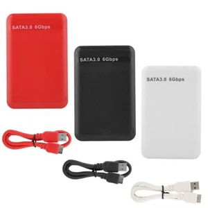 2.5inch USB3.0 SATA3.0 Mobile Hard Disk Case Box HDD Enclosure 6Gbps 3TB for PC - Afbeelding 1 van 16
