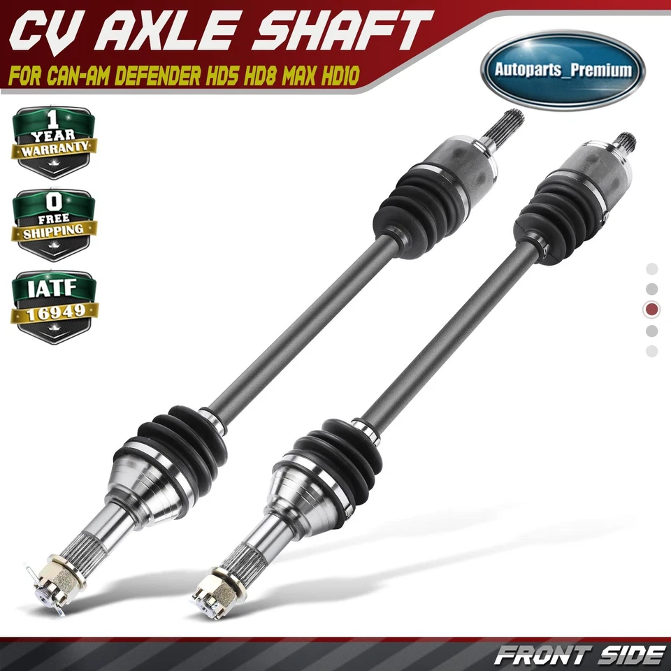 2x Conjunto de eje CV delantero izquierdo y derecho para Can-Am Defender HD5 17-21 HD8 HD9 Max HD8 Foto 1 de 4