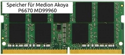 COMPUSTOCX 16GB Arbeitsspeicher DDR4 für Medion Akoya P6670 MD99960 RAM Speicher SO DIMM