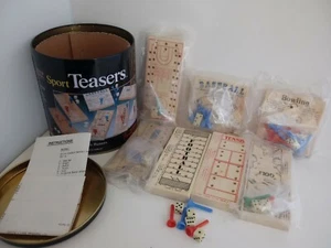 Cardinal Sport Teasers 7 Brain Teasers Premier Edition in Metal Tin 1993  - Picture 1 of 11