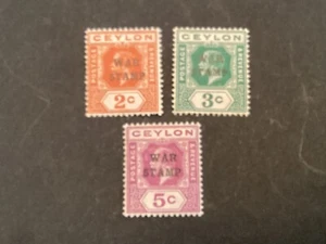 ICOLLECTZONE Ceylon MR1-3 VF NH - Picture 1 of 1