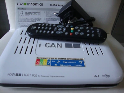 DECODER I-CAN 1100T -ICE  CON TELECOMANDO - Immagine 1 di 4