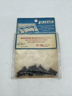 Vintage Parma International R/C Glass Filled Nylon Chassis Screws Pack Of 15 NOS - Image 1 of 4