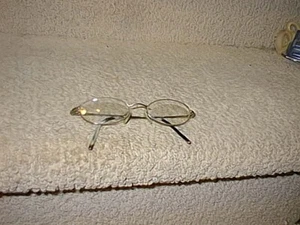 Vintage Safilo Elasta Eyeglass Frames Eyeglasses Antique Metal 135 - Picture 1 of 4