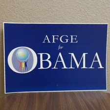 Barack Obama AFGE Union Campaign Poster
