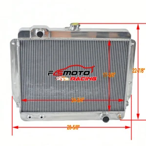 3 Row Aluminum Radiator for 1969 1970 Chevy Chevrolet Bel Air Caprice Impala A/C - Picture 1 of 5