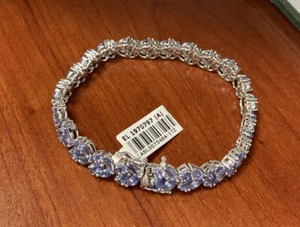 EFFY BH Silver Bracelet Tanzenit 14.50 CT’s Size 7.0” New With Tag W. Rhodium - Picture 1 of 10