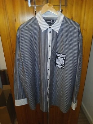 Raf Simons x Fred Perry Black and White Striped Shirt Brand New No Pins - Image 1 of 4