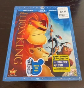 The Lion King (Blu-ray/DVD, 2011, 2-Disc Set, Diamond Edition Combo Pack) New - Picture 1 of 2