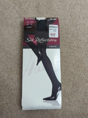 Medias opacas Hanes Silk Reflections Control Top carbón talla AB Foto 1 de 4