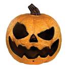 Misting Pumpkin Scary Plastic Jack-o-lantern Yellow Led Light Halloween