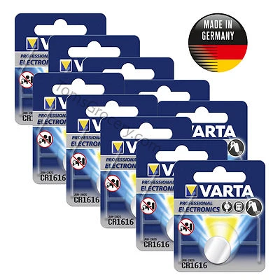 10 x VARTA Professional Lithium CR1616 6616 Coin German Battery 3V - Image 1 of 3
