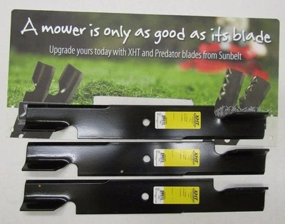 3 USA XHT BLADES FOR SCAG 482881 48111 481708 481712 482787 61" HIGH LIFT NOTCH - Image 1 of 3