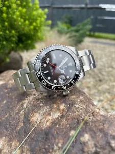 Alpha automatic GMT watch ceramic bezel - Picture 1 of 4