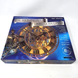 Wrebbit The All Paper Clock 3D Model Kit Puzzle 1993 Peace Tower Neu Open Box - Bild 1 von 17