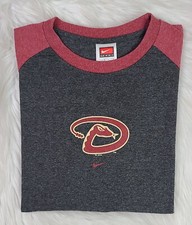 Nike Team Diamondbacks ⚾️ Baseball T Shirt Size Large 12-14 Womans 2007