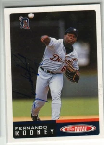 Fernando Rodney Autographed 2002 Topps Total Baseball Card Tigers - Picture 1 of 1