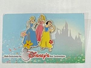 Disney Visa Rewards PRINZESSIN BLUMEN SCHNEEWEISS CINDERELLA AURORA Pin On Karte F - Bild 1 von 2