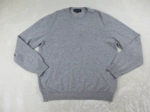 Brooks Brothers Sweater Mens Extra Large Gray Knit 2 Ply Scottish Cashmere* - Picture 1 of 10