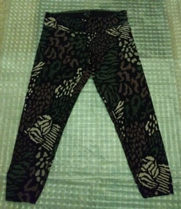 Calvin Klein Performance Size XL Wick Multicolor Gathers at Ankle Leggings CKP1 - Picture 1 of 10
