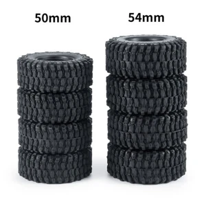 4PCS 1:24 Rubber Tires Tyres 1.0" for Axial SCX24 90081 00001/2 C10 RC Crawler - Picture 1 of 14