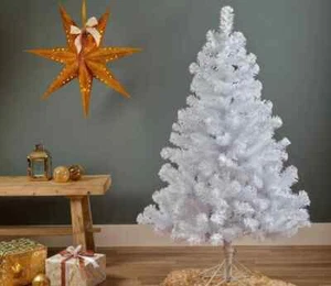 Kaemingk Everlands Imperial Pine White Christmas Tree 6ft/180cm Artificial - Picture 1 of 7