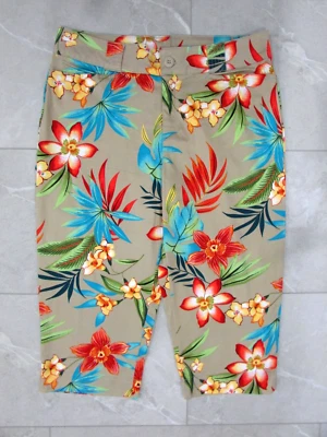 White Stag Womens Capri Pants Size 12P Tropical Floral Print - Image 1 of 4