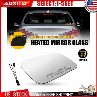 左手侧驱动加热镜玻璃适用于宝马 535i GT 550i GT 2010-2016 1-5X — 第 1/2 张图片