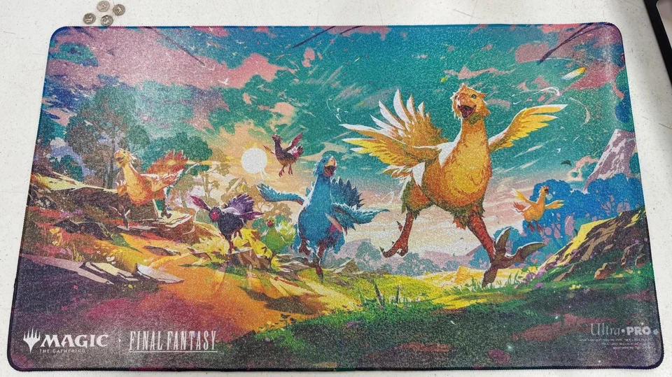 Alfombra de juego FINAL FANTASY Chocobo Holofoil oficial ultra profesional rara cápsula Magic Poke Foto 1 de 1