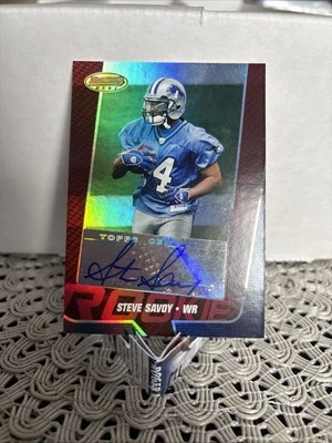 2005 Bowmans Best Steve Savoy Red Rookie Auto #154 #/199 Made C002244 - Image 1 of 2