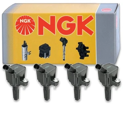 4 pcs NGK Ignition Coil for 2007-2012 Chevrolet Colorado 2.9L L4 - Spark vx - Image 1 of 4