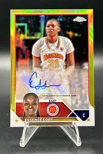 2023 Topps Chrome McDonald's Essence Cody RC Auto Yellow Refractor #CA-EC SP /75 - Picture 1 of 2