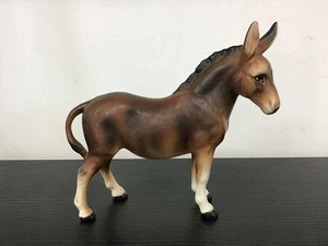 VINTAGE Lefton Japan Brown Donkey Ornament - Original Sticker - 078 - Picture 1 of 6