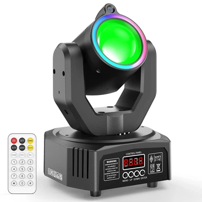 LED Mini Moving Head Stage Lighting RGBW DJ DMX Spot Beam Bar Disco Party Lights - Image 1 of 4