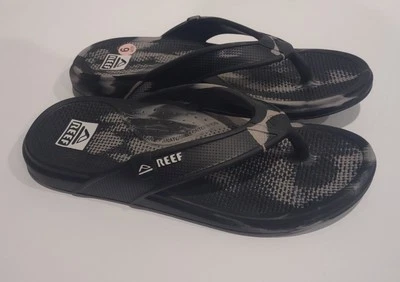 Мужские удобные для воды сандалии шлепанцы Reef Oasis черные размер 9 🆕 - Изображение 1 из 4
