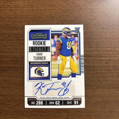 2023 Panini Contenders - Rookie Ticket Kobie Turner #153 (AU, RC) - Image 1 of 2